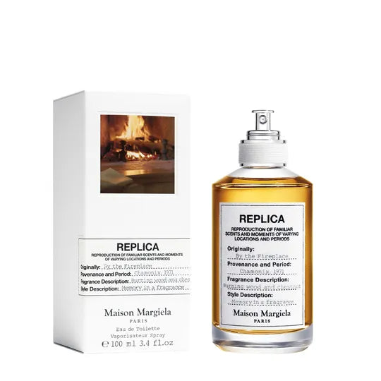 maison margiela replica by the fireplace